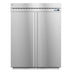 Hoshizaki RN2A-FS two-section roll-in refrigerator with stainless steel doors.