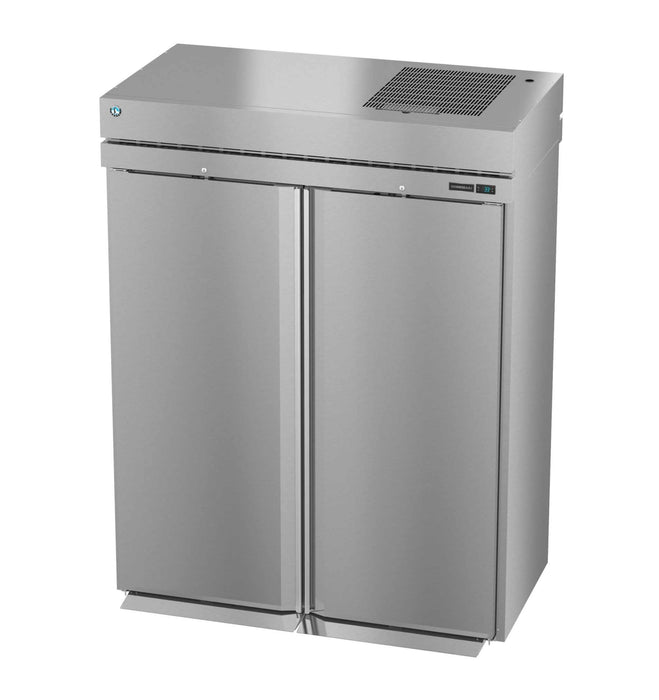 Hoshizaki RN2A-FS Refrigerator, two-section roll-in upright, stainless doors with lock.