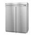 Hoshizaki RN2A-FS two-section roll-in refrigerator with full stainless steel doors.