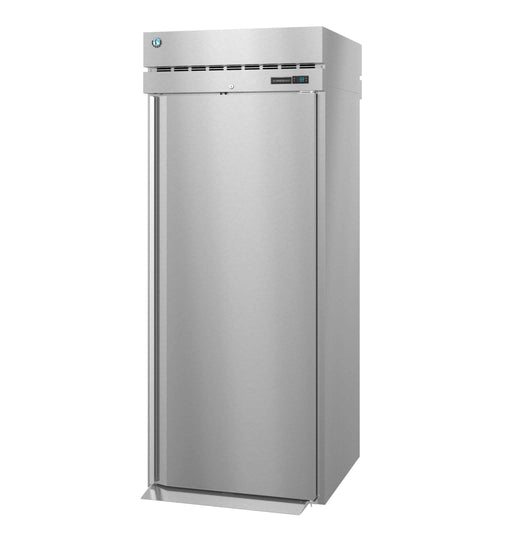 Hoshizaki RT1A-FS-FS single section stainless roll-thru refrigerator with lock.