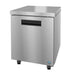 Hoshizaki UF27B single section undercounter freezer with stainless door, ideal for hot kitchens.