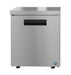 Hoshizaki UR27B-LP stainless steel single section undercounter refrigerator with stainless door.