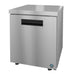 Hoshizaki UR27B-LP refrigerator, single section undercounter with stainless door.