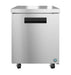 Hoshizaki UR27B single section undercounter refrigerator with stainless door.