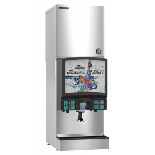 Hoshizaki KMD-410MAJ Crescent Cuber Icemaker, Air-cooled, stainless steel, energy-efficient design.