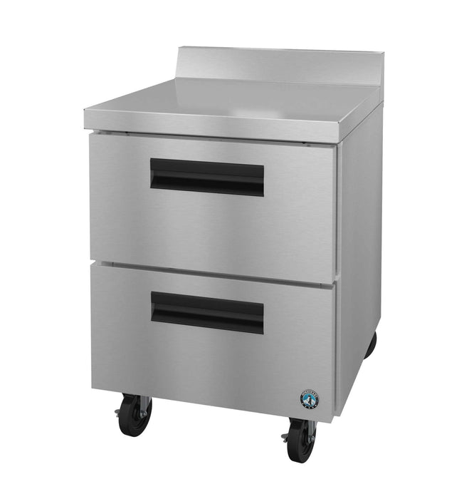 Hoshizaki WF27B-D2 freezer with stainless drawers, single section worktop.