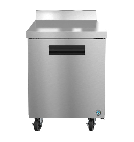 Hoshizaki WF27B single section stainless steel worktop freezer with door.