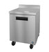 Hoshizaki WF27B single section stainless steel freezer with worktop.