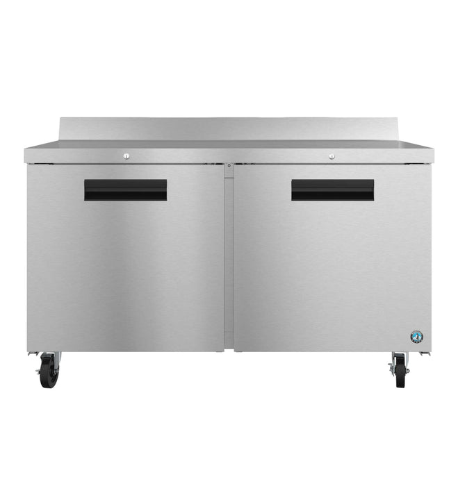 Hoshizaki WF60B-01 two section worktop freezer with stainless steel doors and lock, ENERGY STAR® qualified.