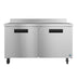 Hoshizaki WF60B freezer with two-section worktop and stainless doors.